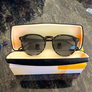 Raen Remmy Brindle tortoise / green polarized unisex sunglasses brand new unworn